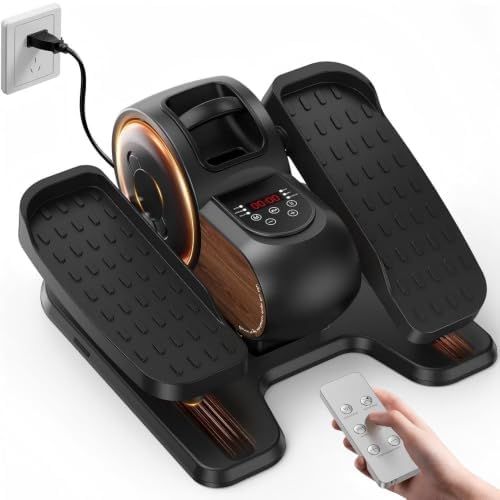 YOSUDA 2-in-1 under desk elliptical in black