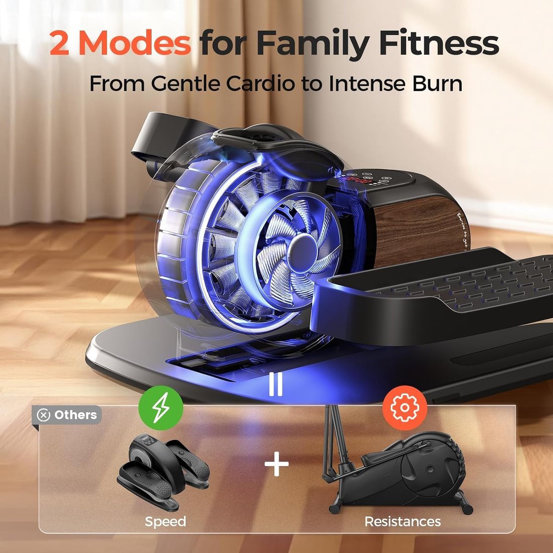 2-in-1 Under Desk Elliptical view 3