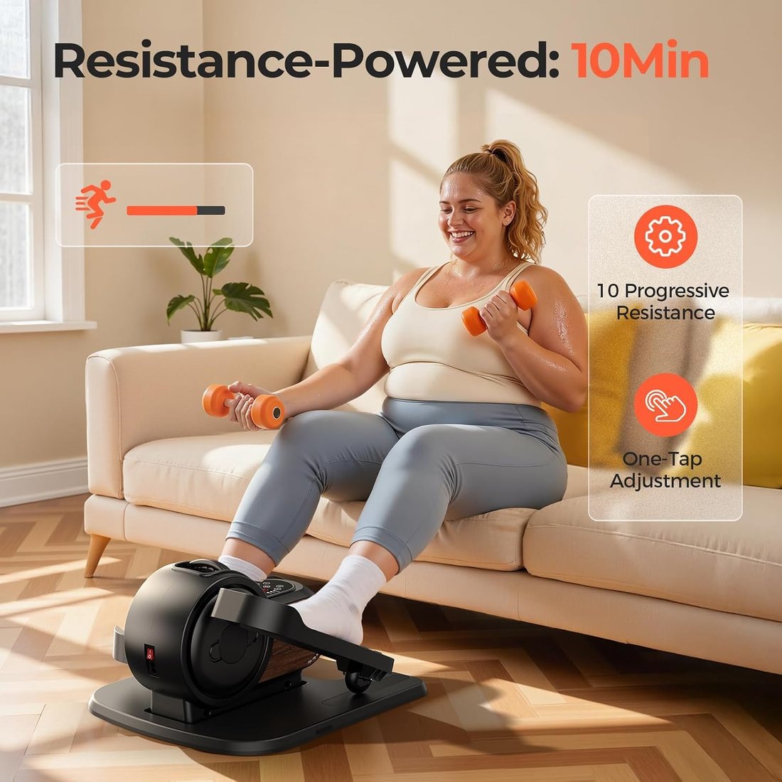 2-in-1 Under Desk Elliptical view 4