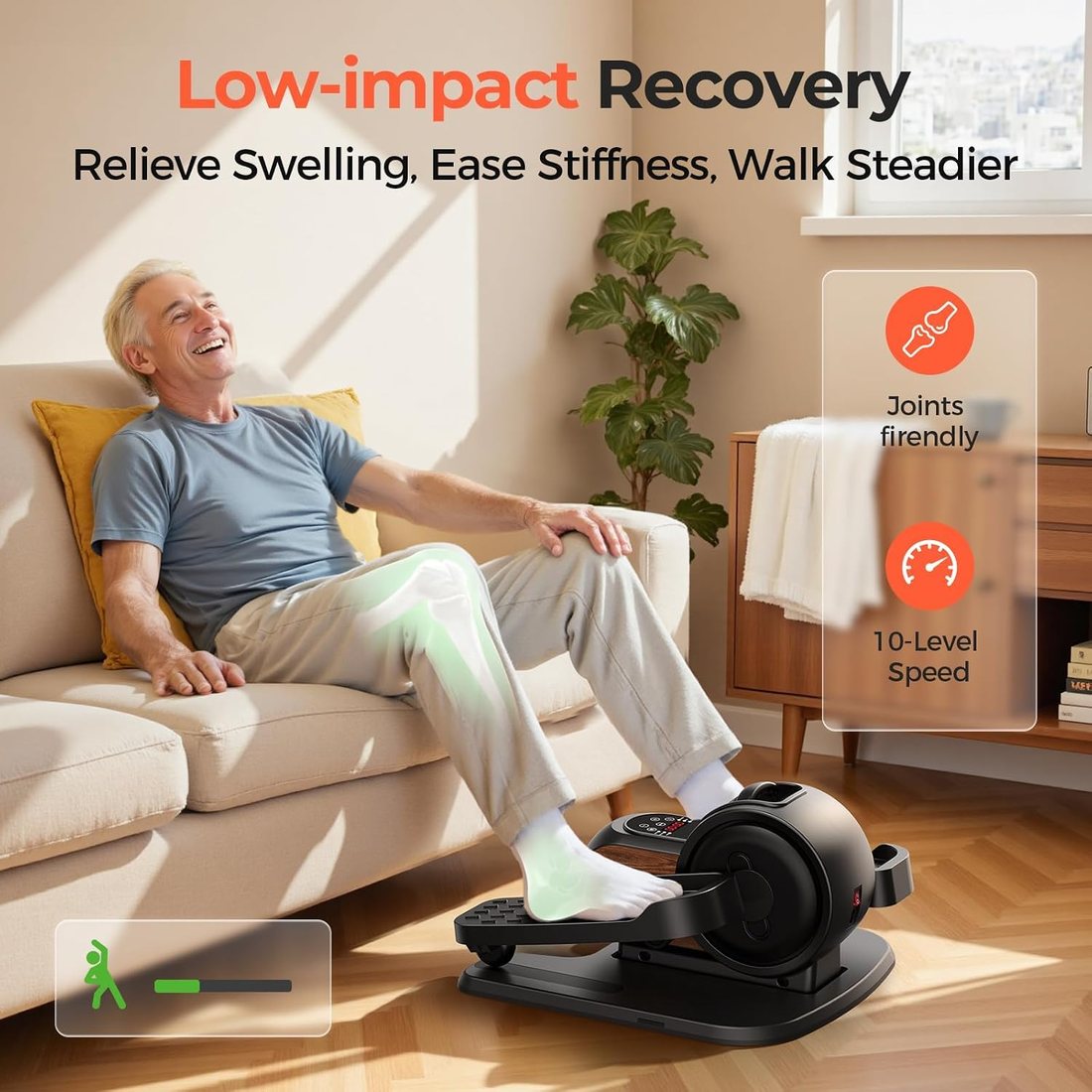 2-in-1 Under Desk Elliptical view 5