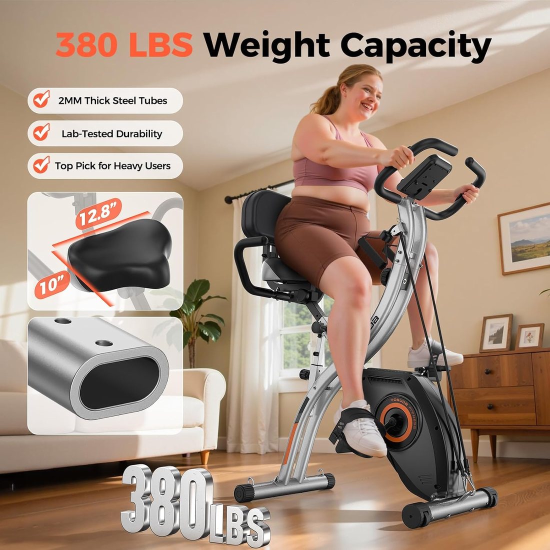 5-in-1 Folding Exercise Bike view 3