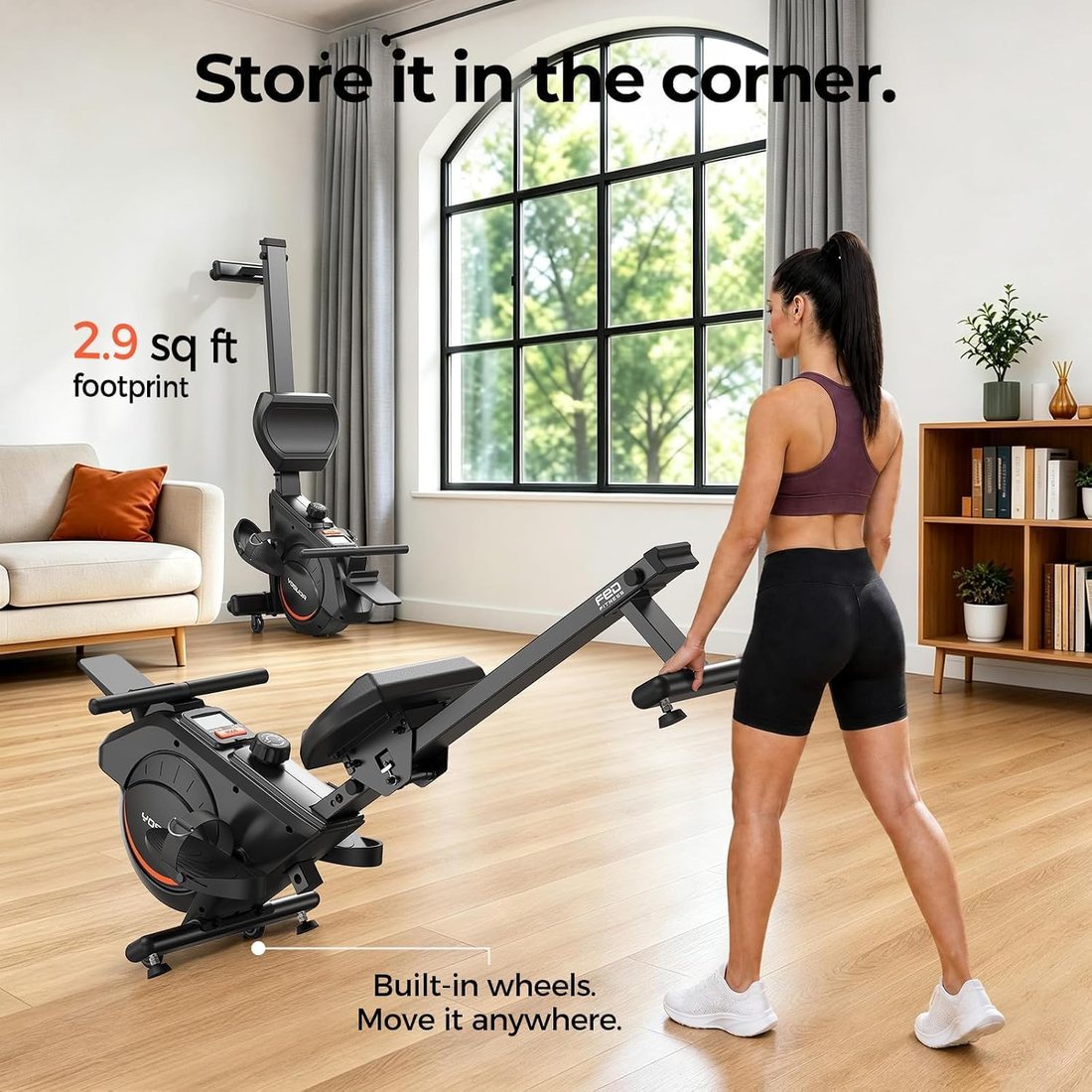 Beginner Magnetic Rowing Machine view 5