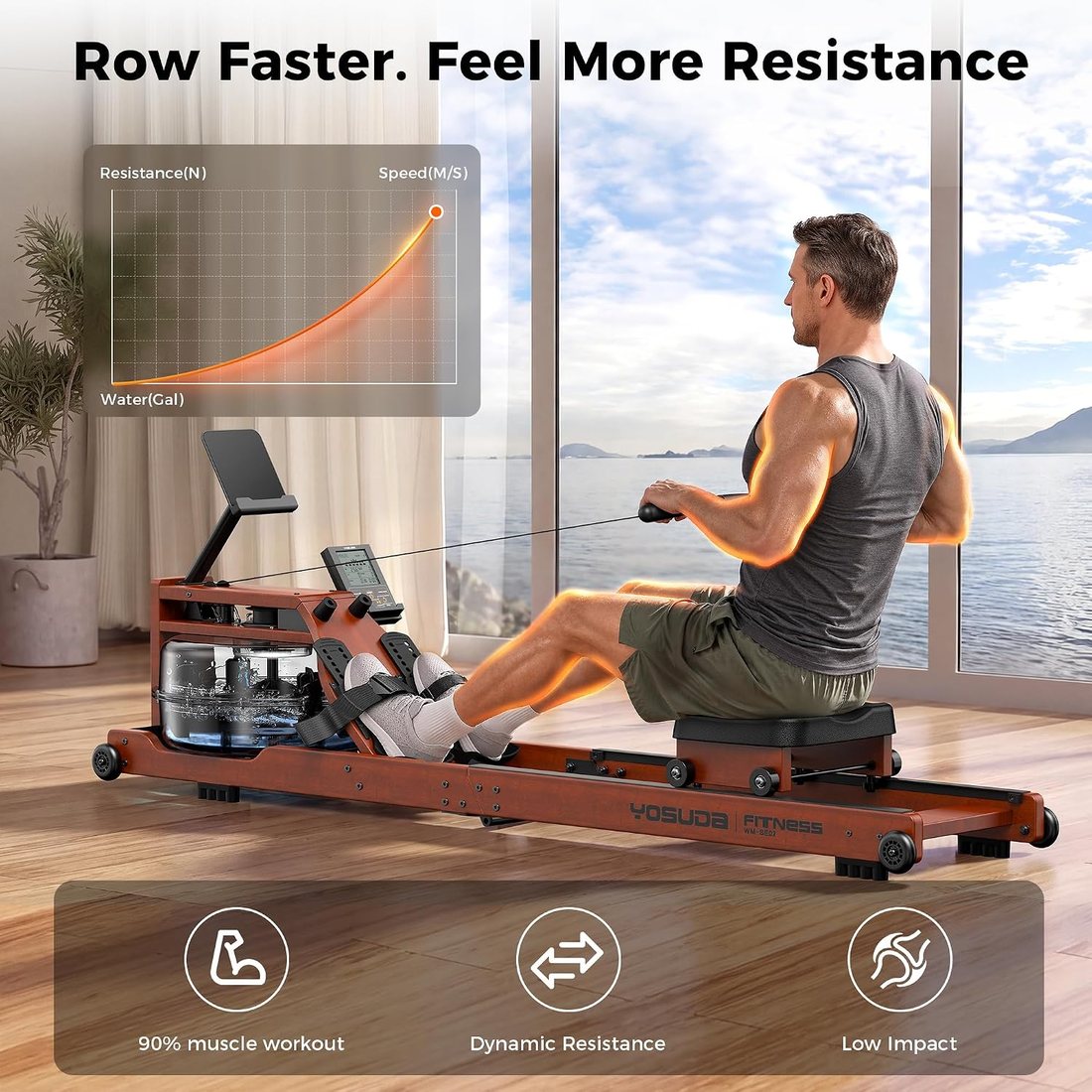 Classic 22L Water Rower view 4