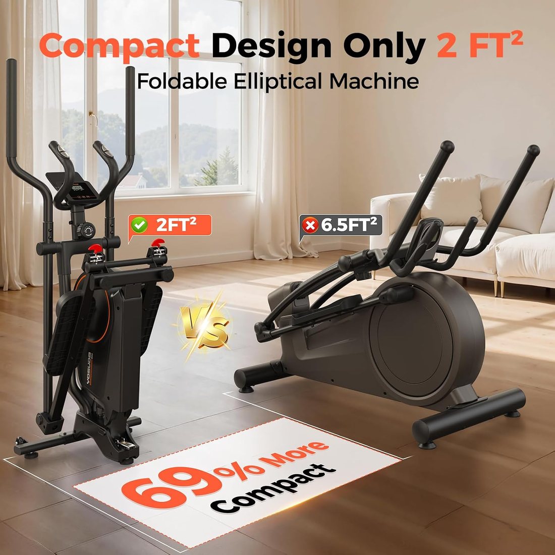 Foldable Compact Elliptical view 3