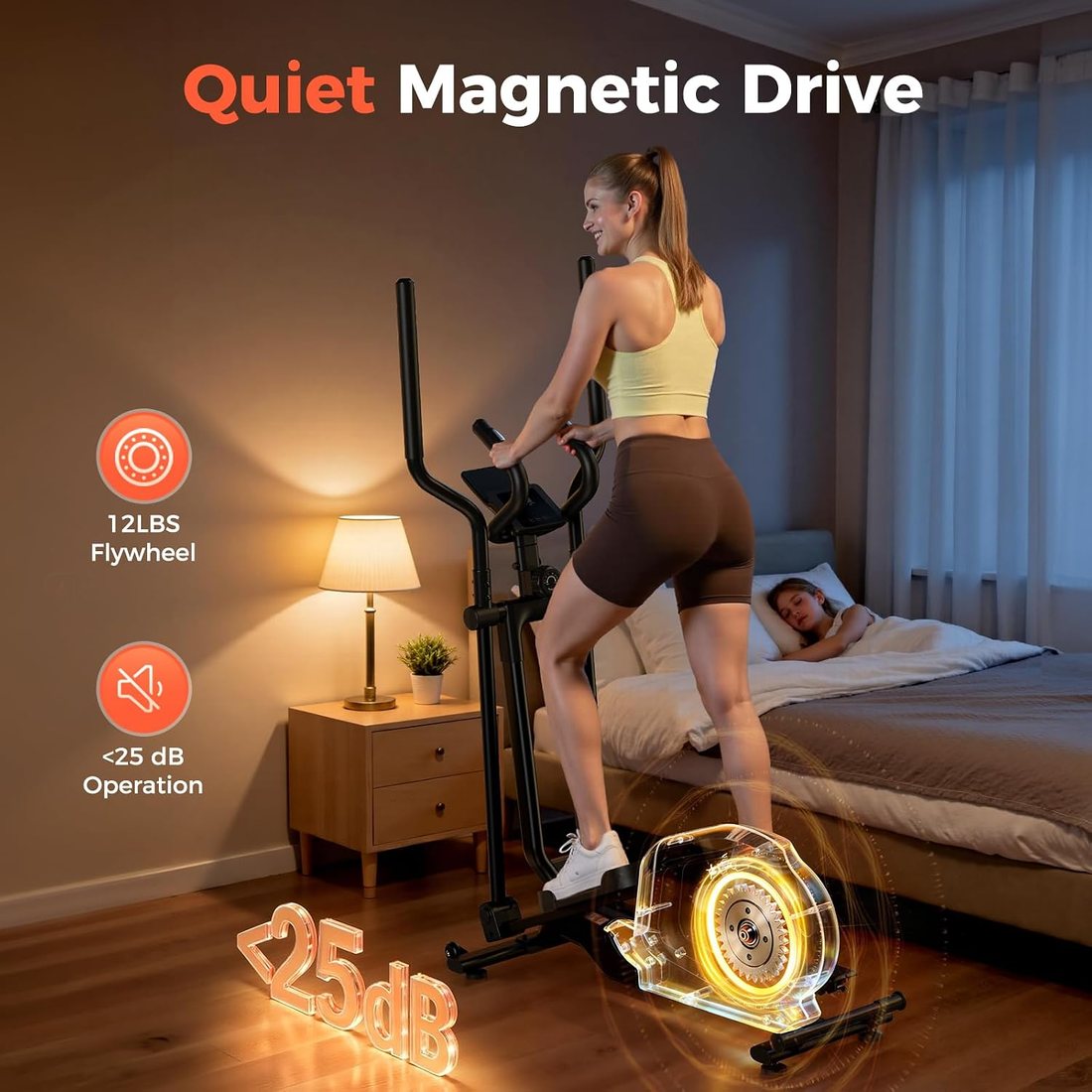 Foldable Compact Elliptical view 6