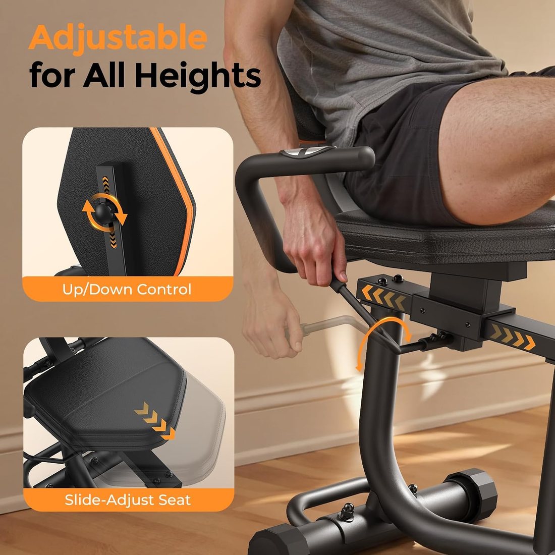 Full-Body Recumbent Bike with Bands view 5