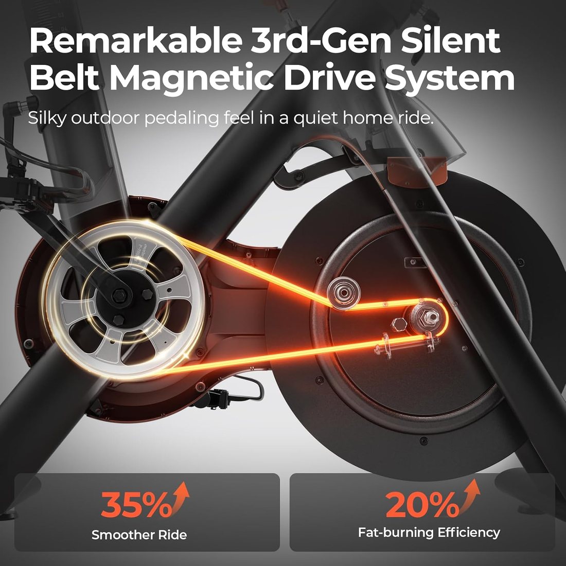 High-End Magnetic Spin Bike view 3