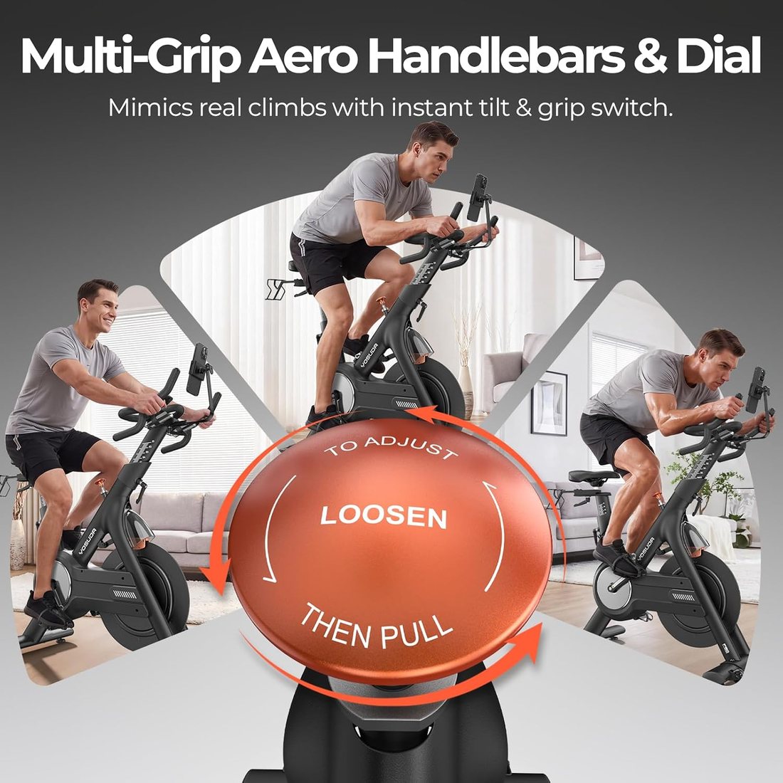 High-End Magnetic Spin Bike view 5