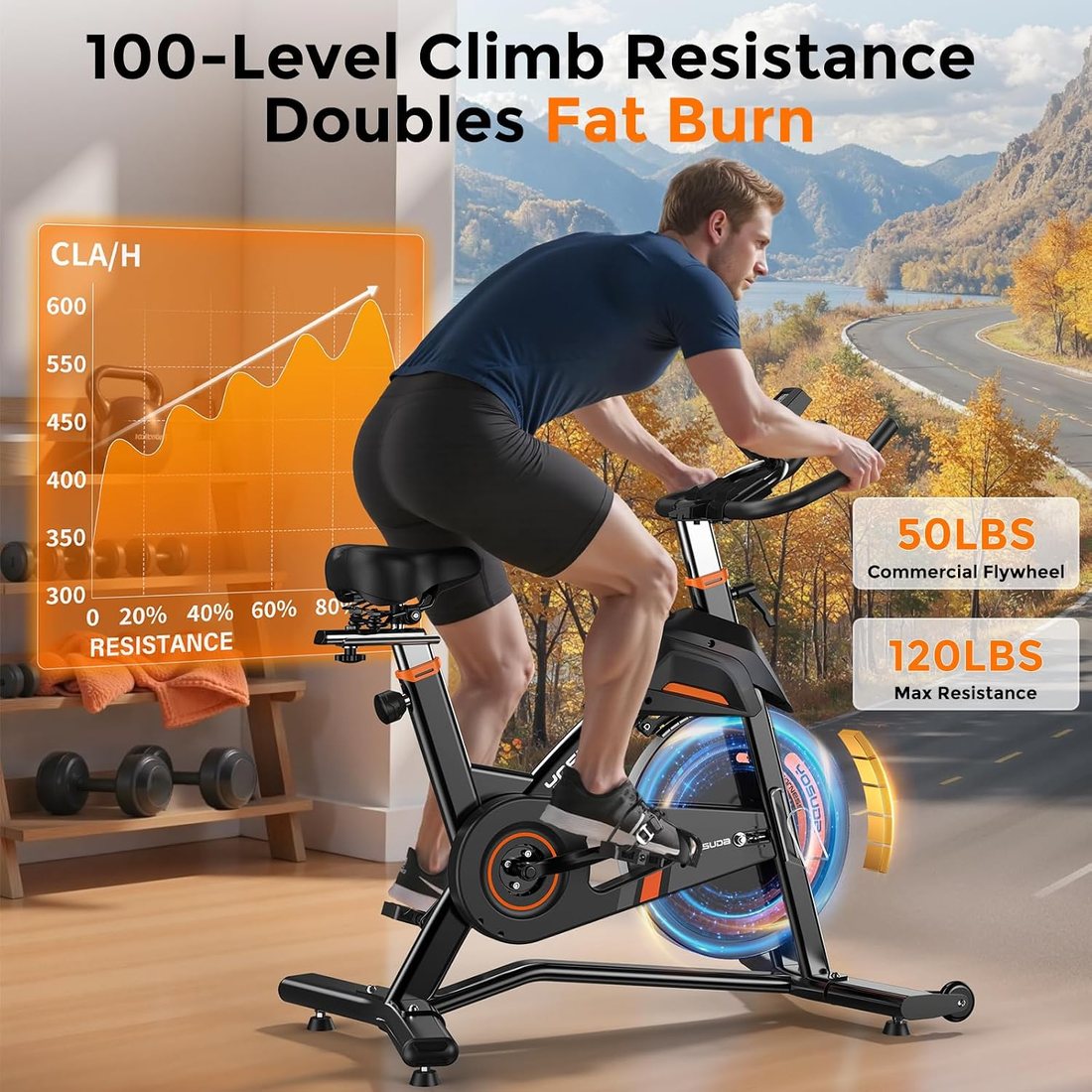 Light Commercial Exercise Bike L-007C view 3