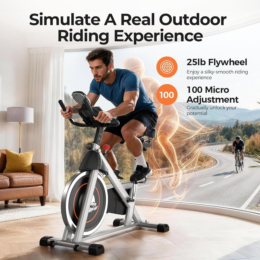 Magnetic Exercise Bike 002C view 3