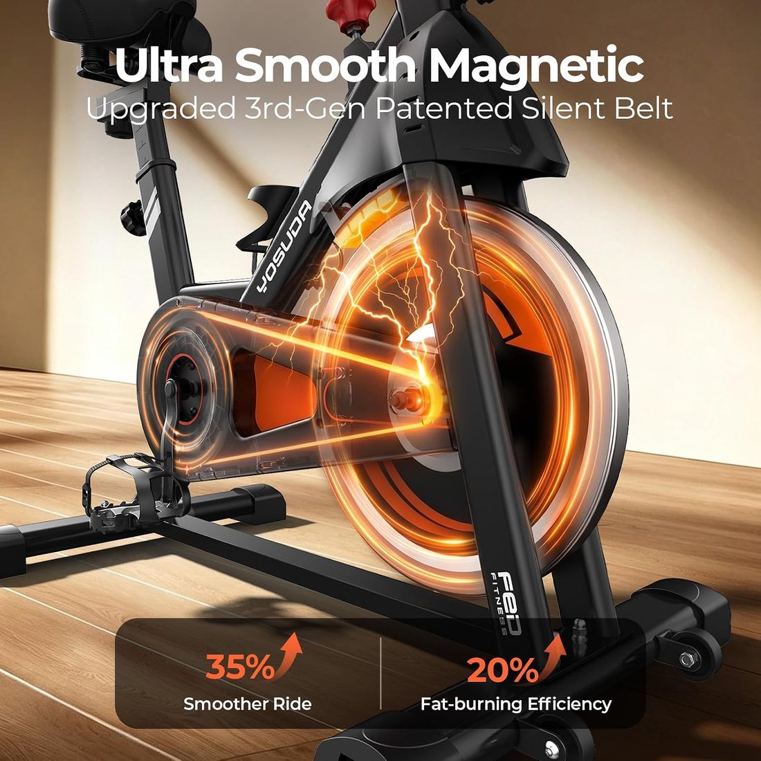 Magnetic Exercise Bike L-002C Pro view 4