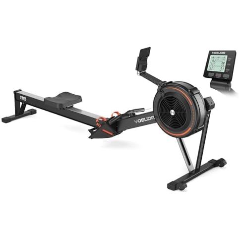 YOSUDA R2 air rowing machine with self-powered monitor